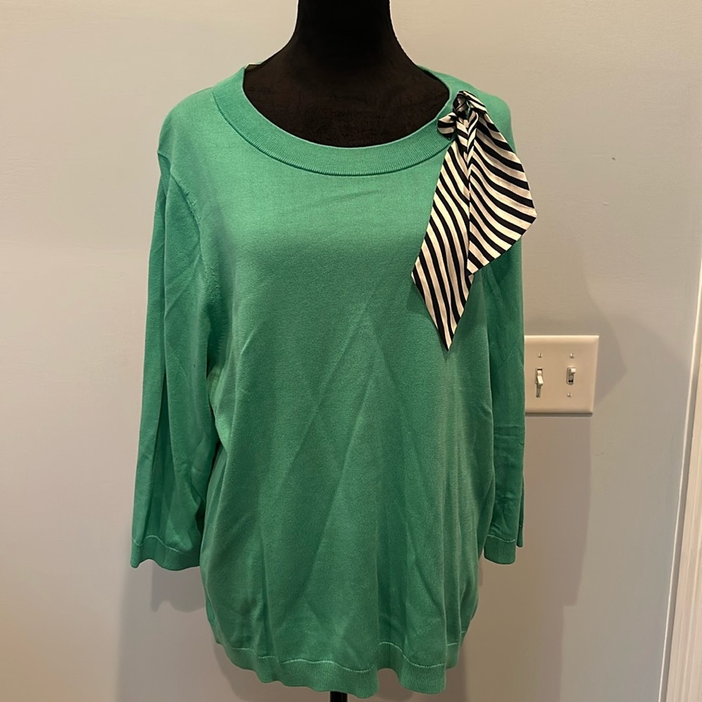Green Talbots new with tags quarter length sweater
